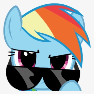 Dasduriel, Glasses, Looking At You, Pegasus, Pony, - Rainbow Dash Sunglasses Png