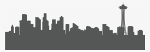 13 City Skyline Outline Vector Images - Seattle Skyline Silhouette Png