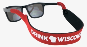 Red & White Sunglass Strap - White