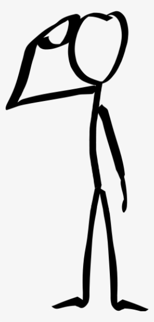 Stickyman Military Salute Clipart Png