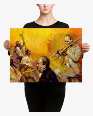 Canvas Art - Black Mask Fawn French Bulldog Is Ready