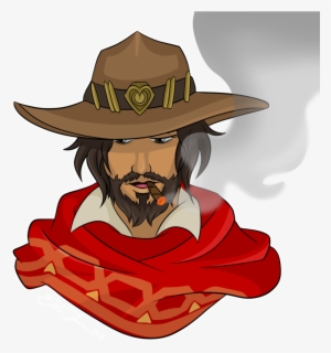 Mccree Transparent Howdy - Illustration