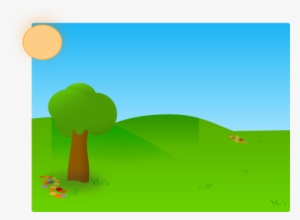 Vector Transparent Library Trees Clip Art At Clker - Grass And Tree Clipart