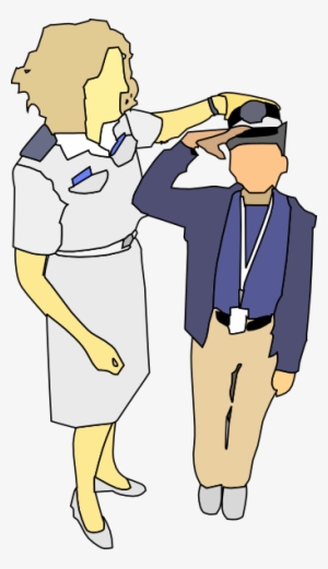 Free Vector Teaching How To Salute Clip Art - Clip Art
