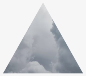 Ftestickers Triangle Cloud Mysterious Geometric Shape - Triangle