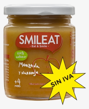 Manzana Y Naranja - Smileat 4mths Organic Apple & Orange Babyfood 230g
