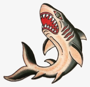 Shark Tattoo Traditional - Shark Tattoo Old School