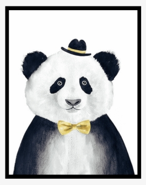 Petite Bello Room Decor Cm No Frame / Panda Modern - Hipster Panda