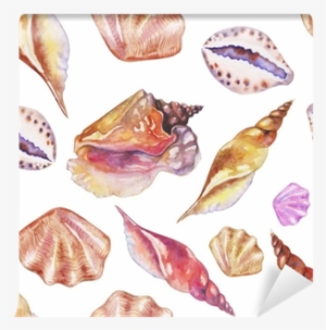 Shells On The Bottom Of The Sea - Watercolor Painting