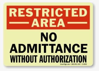 Zoom, Price, Buy - Restricted Area No Trespassing