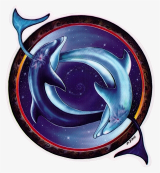 Wa407 Yin Yang Dolphin - Yin And Yang Dolphin