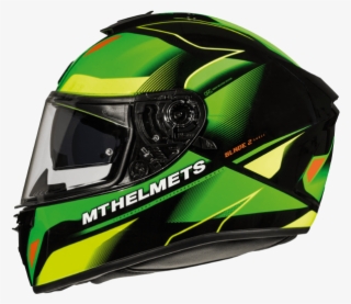 Casco Integral Mt Blade 2 Sv Fugue G3 Verde Flúor Brillo - Helmet