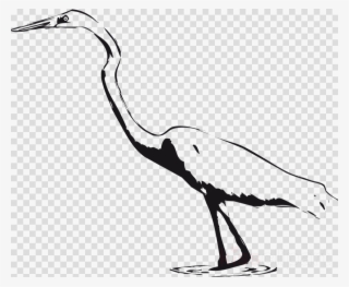 Download Heron Clipart Green Heron Crane Bird Line - Heart Balloon Transparent Background