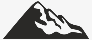 Mountain Icon Black Background - Mountain Icon