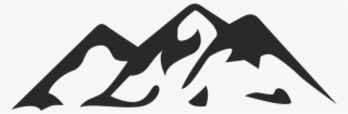 Mountain Icon Black Background - Transparent Background Mountain Icon
