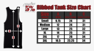 5% Nutrition Ribbed Tank Top Black With American Flag - Top