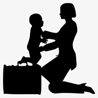 Working - Working Mother Silhouette Png