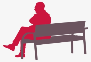 Lonely Man Red - Vector Graphics