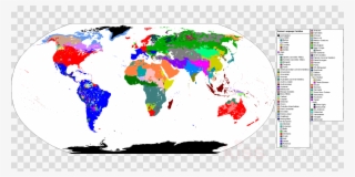 World Map Clipart World Map - Religion Map Of Fiji
