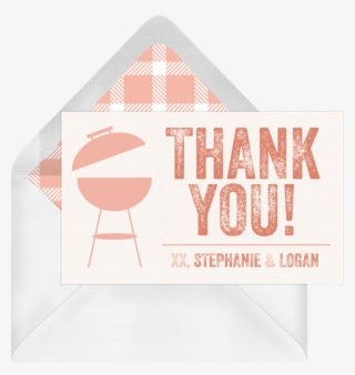Baby Q Grill Thank You Note - Weber Baby Q1000