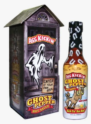 Ass Kickin' Ghost Pepper Hot Sauce With Haunted House - Ass Kickin Hot Sauce - Flavor: Ghost Pepper