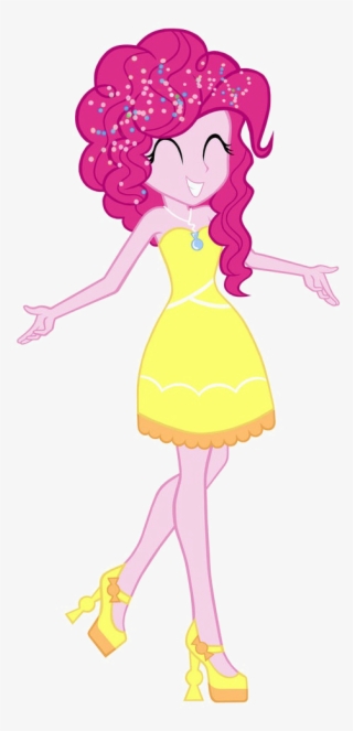 Goanimate Images Pinkie Pie In A Yellow Party Dress - Mlp Eg Pinkie Pie Dress