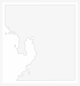 A Plain Frame Map Of Hillsborough - Yellow