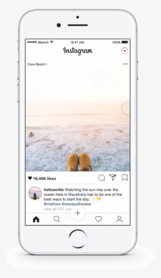 Swiping To See New And Older Posts - Instagram Swipe Up Gif
