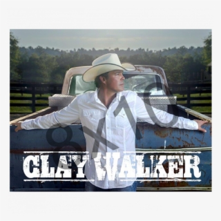 Clay Walker 8x10- White Shirt - Paint Splatter Vector