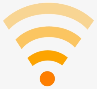 Orange Wifi Link Clip Art - Orange Wifi