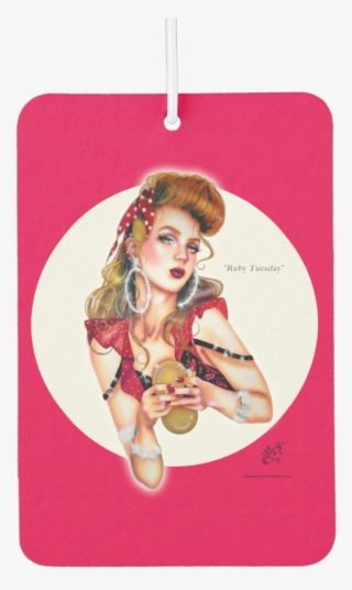 Ruby Tuesday By Elizabeth Austin Air Freshener - Karminroter Dienstag Durch Gruß-karte Elizabeth Grußkarte