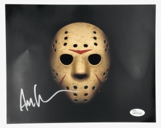Ari Lehman Signed Jason Mask Friday The 13th Photo - 100 Of The Best Hockey Goaltenders Of All Time