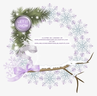 Frosted Winter Cluster Frame - Mask