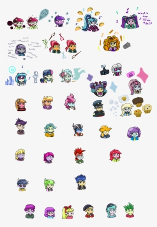 Adagio Dazzle, Amethyst Star, Aria Blaze, Babs Seed,