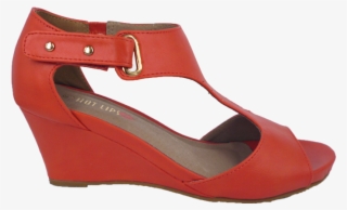 Piccolo Wedge In Black, Coral And Camel Just $59 By - Sandal