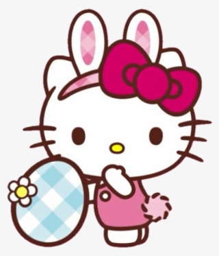 Hellokitty Hello Kitty Spring Primavera Easter Pascua - Drawings Of Hello Kitty Face