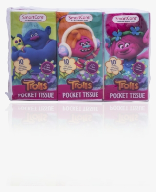 Trolls Pocket Tissues - Case Of 24 Pt09030