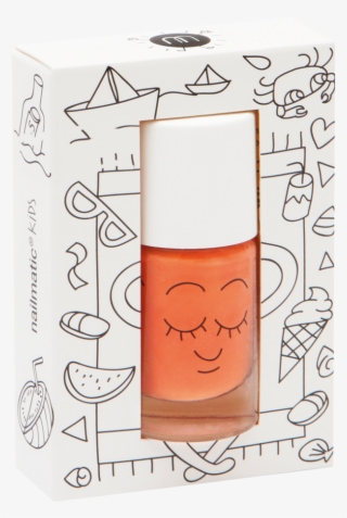 Nailmatic Wash Off Nail Varnish - Orange Dori Nail Varnish - Nailmatic Kids