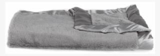 Gray Lush Satin Border Blanket - Saranoni - Lush/satin Border Receiving Blanket - Gray/gray