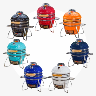 Kamado Grills - Vision Grills Diamond Cut Cadet, Crimson Red