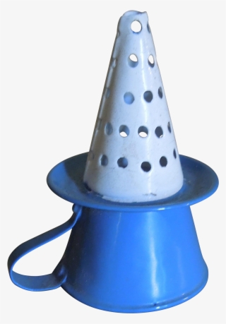 Very Rare Antique Miniature Graniteware Enamel Dollhouse - Sieve