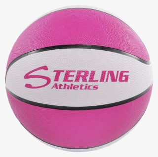 Pink Basketball Png Image Black And White Library - Sterling Green/white Junior Size 5 Rubber Basketball