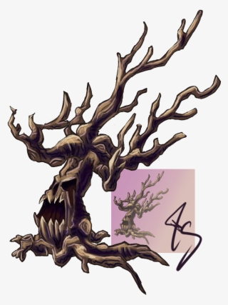 Png Evil Tree Graphic Free Stock - Illustration