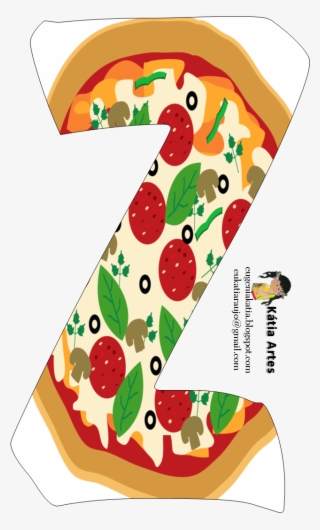 Oh My Alfabetos - Letras Y Numeros De Pizza