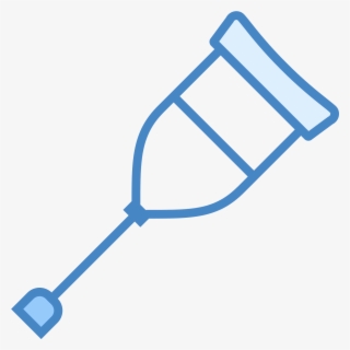 A Crutch Much Like The One You'd Expect - Transparent Paintbrush Black And White