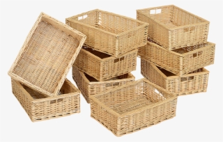 Kebrico Wicker Basket - Shallow Pack Of 9