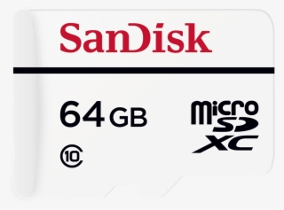 Sandisk<sup>®</sup> High Endurance Video Monitoring - Axis Surveillance Flash Memory Card - 64 Gb Microsdxc