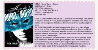 Hola Realezas, Hoy Les Traigo Una Reseña De Mi Más - Hija De Humo Y Hueso / Daughter Of Smoke And Bone