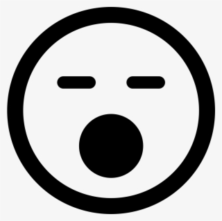 Square Outline Png Sleeping Face With Opened Mouth