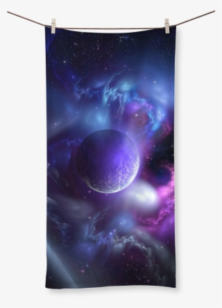Purple Planet ﻿sublimation All Over Towel - Totem